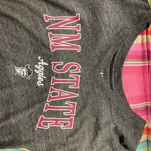 NM State V Neck Tee Size S